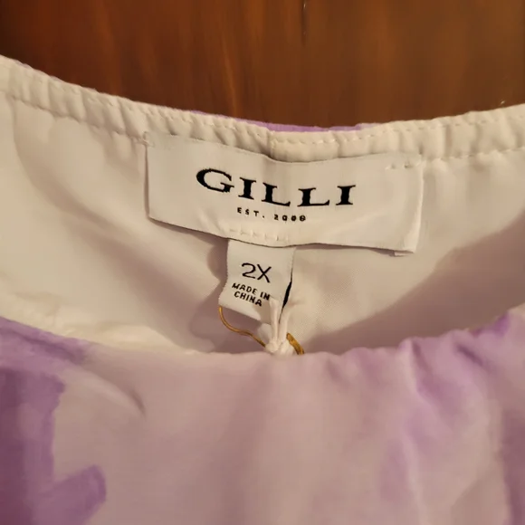 Gilli Lavender Floral Layered Blouse - Picture 3 of 6